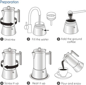 Mobetta Stainless Stovetop Espresso Maker