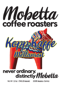 Mobetta Kopp Kaffe Mellanrost Scandinavian Blend Coffee